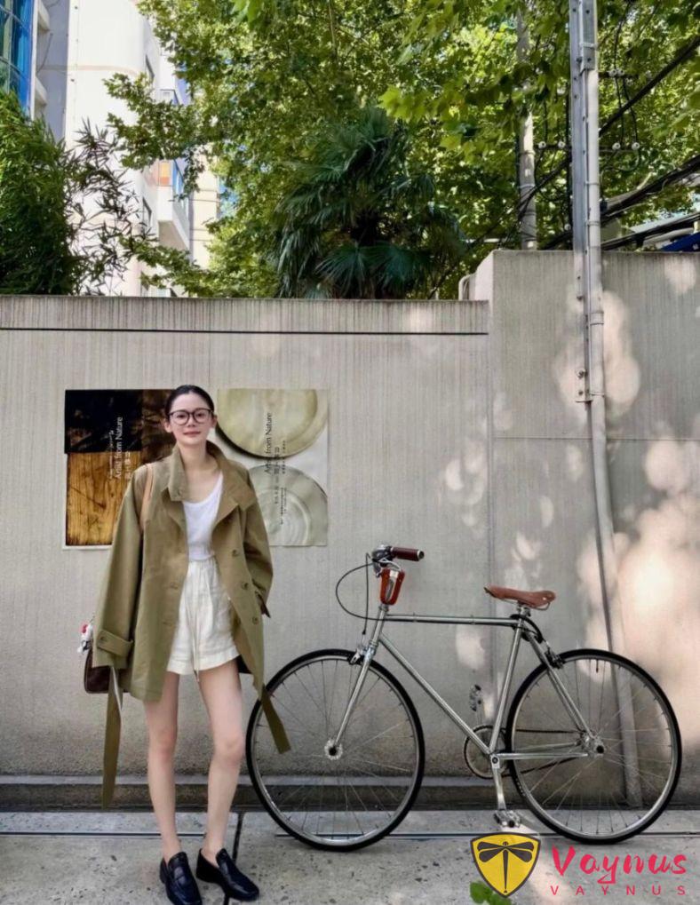 中长款风衣的早秋穿搭