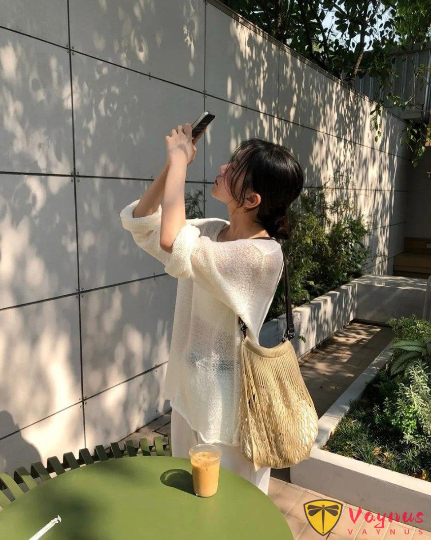 夏日亚麻针织的穿搭灵感