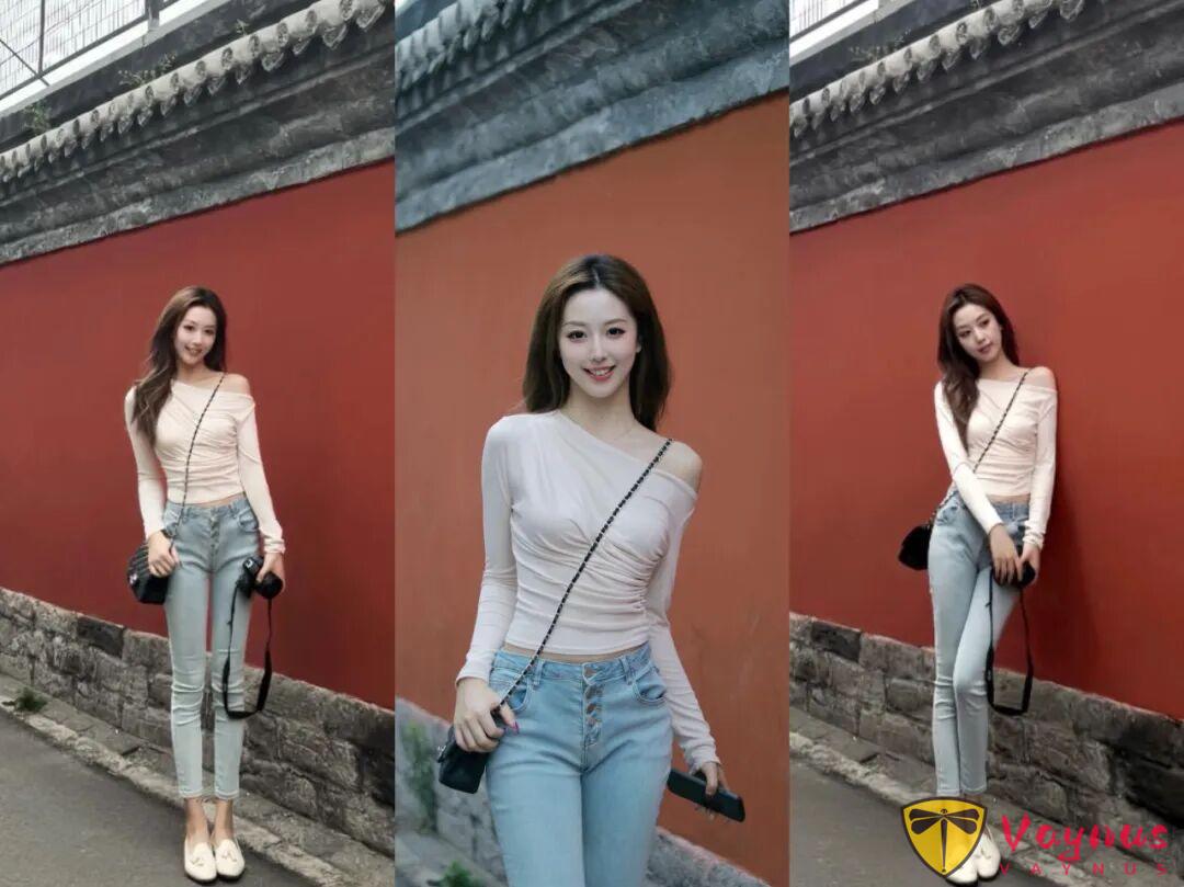 牛仔裤拍照,5个姿势,轻松拍出好身材,漂亮又上镜