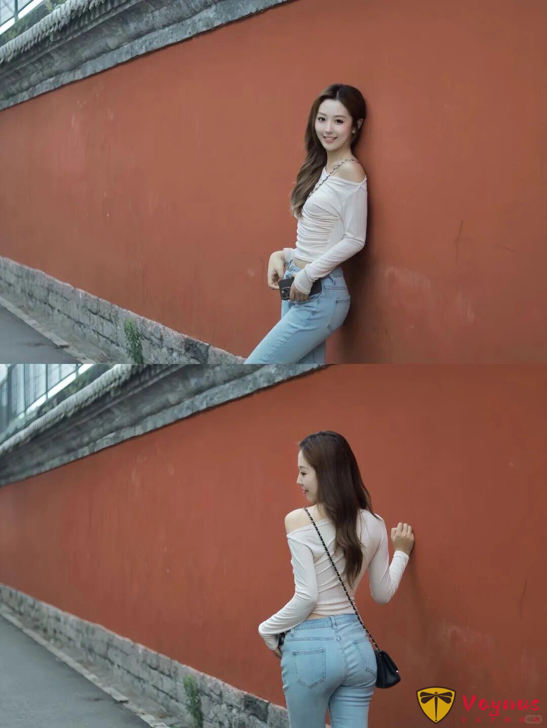 牛仔裤拍照,5个姿势,轻松拍出好身材,漂亮又上镜