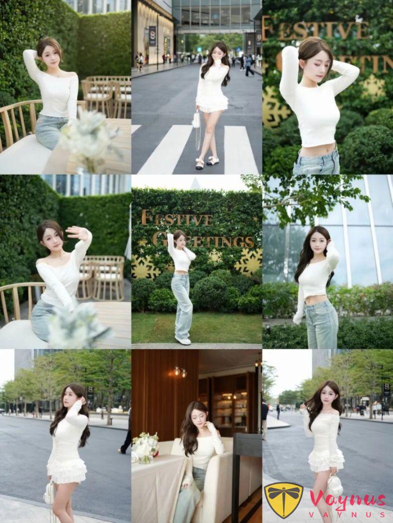 9个温柔少女风拍照姿势,干净通透显肤白,一眼心动的白月光