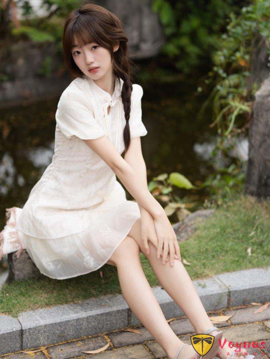 9个新中式甜妹拍照姿势,把国风穿出清纯白月光,秒变灵动少女