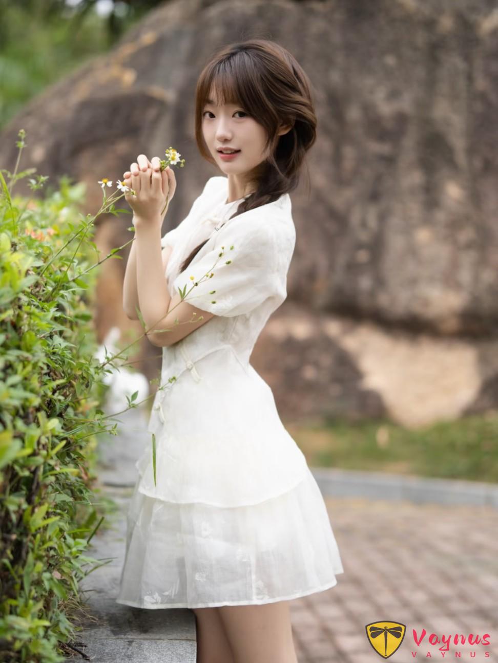 9个新中式甜妹拍照姿势,把国风穿出清纯白月光,秒变灵动少女