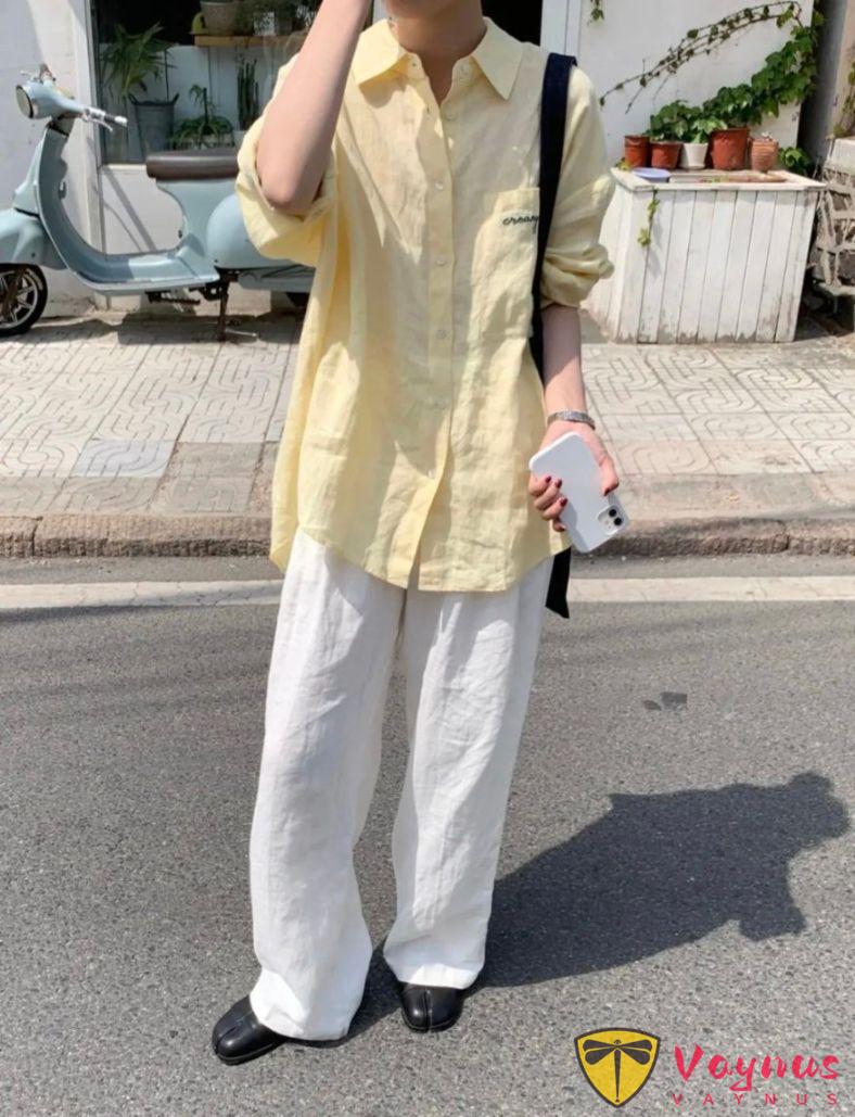 夏天少不了亚麻的松弛感，透气凉快还高级