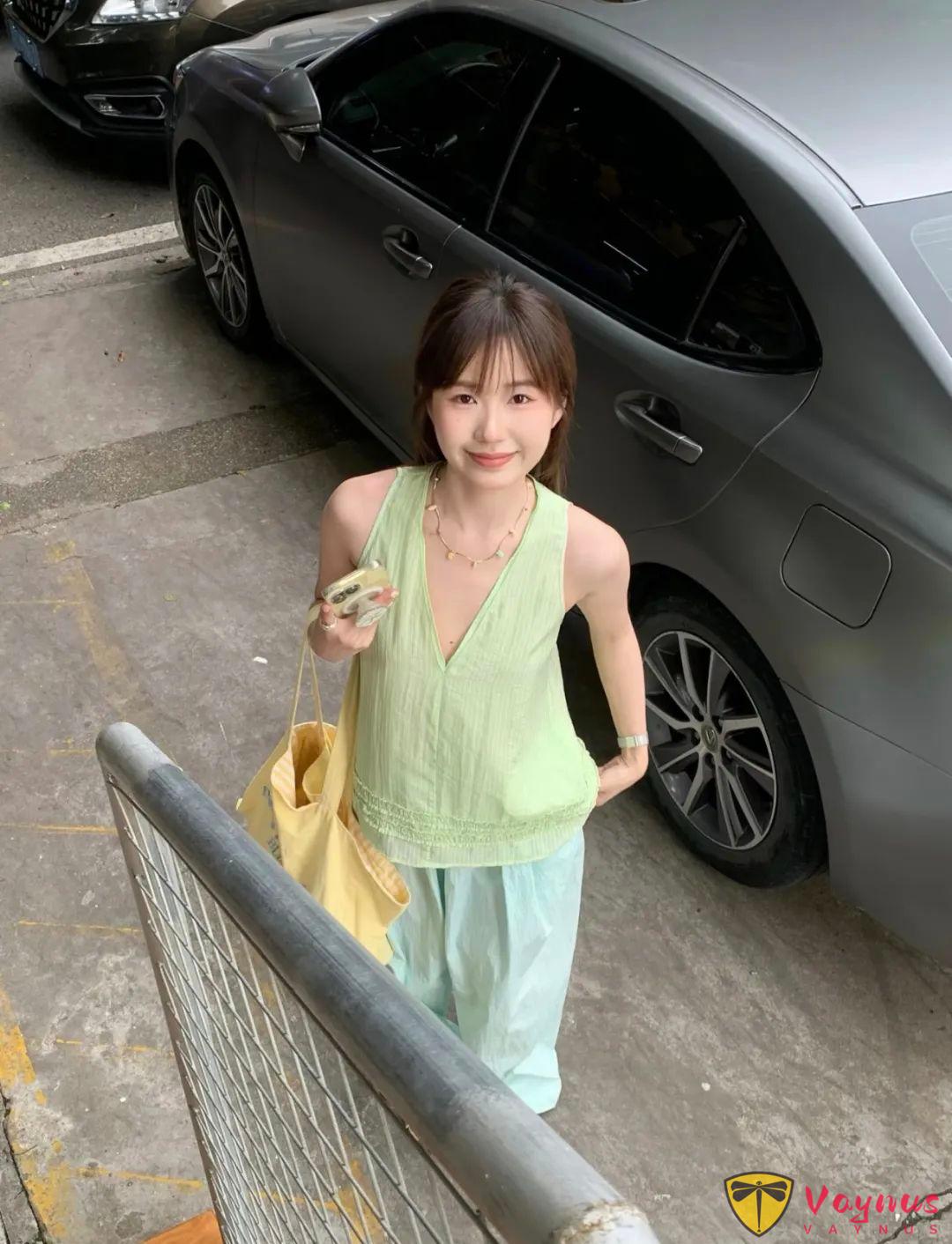 超级清爽的绿色系穿搭