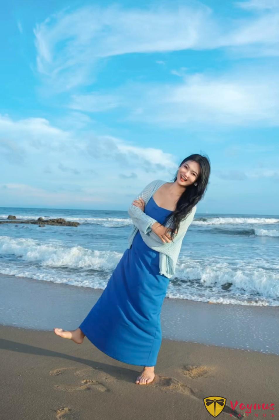 5个海边拍照姿势,去海边旅游就这么拍,有手就会,轻松出大片