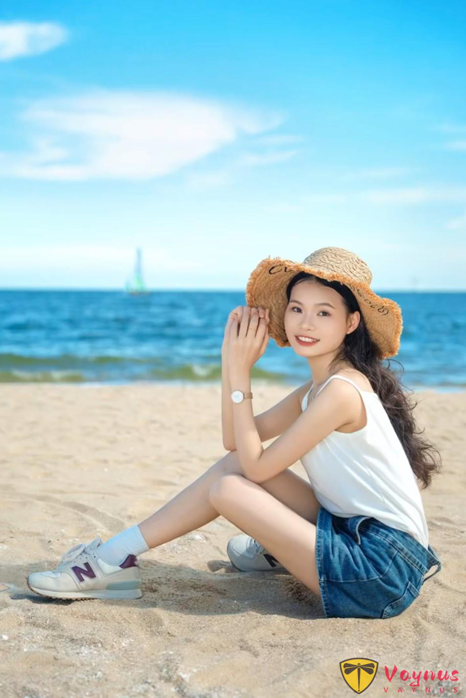 5个海边拍照姿势,去海边旅游就这么拍,有手就会,轻松出大片