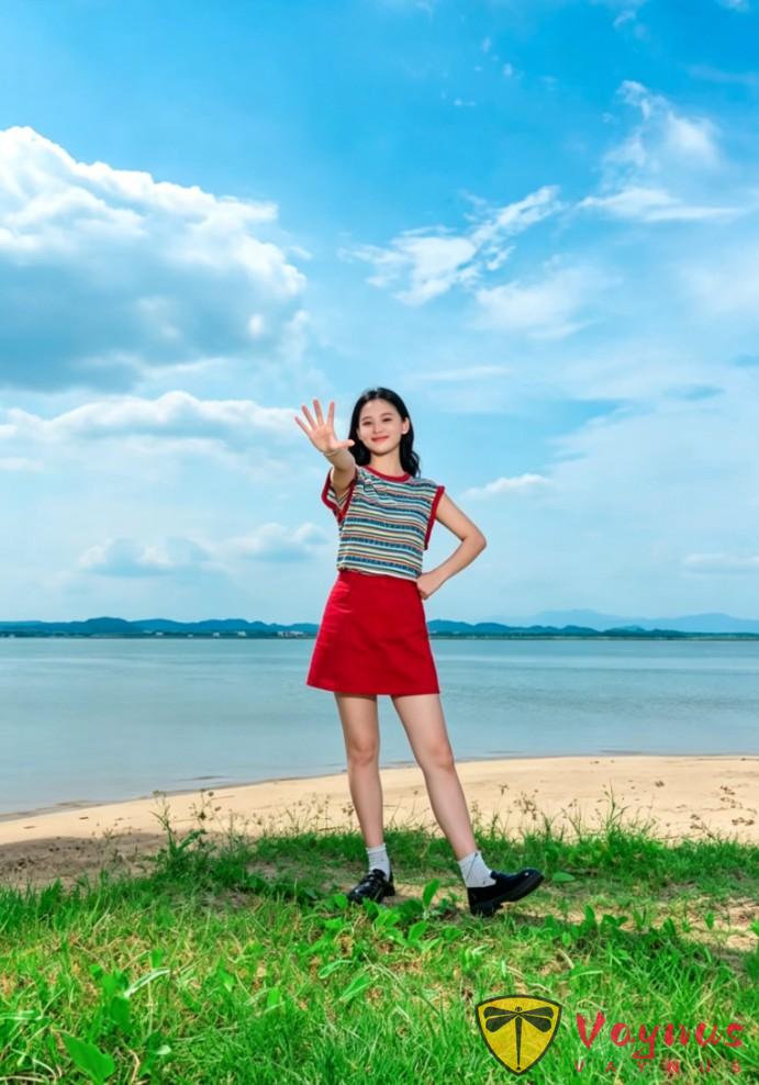 5个海边拍照姿势,去海边旅游就这么拍,有手就会,轻松出大片