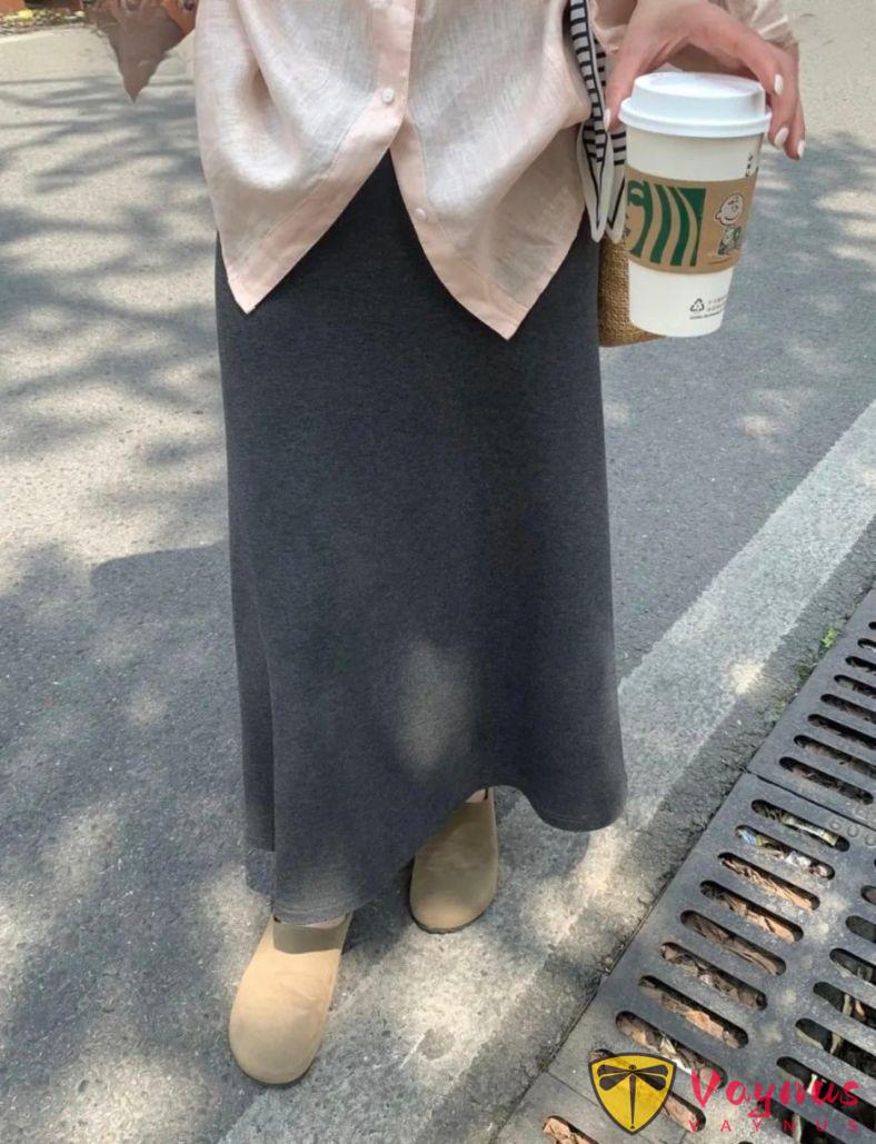灰色半裙怎麼搭