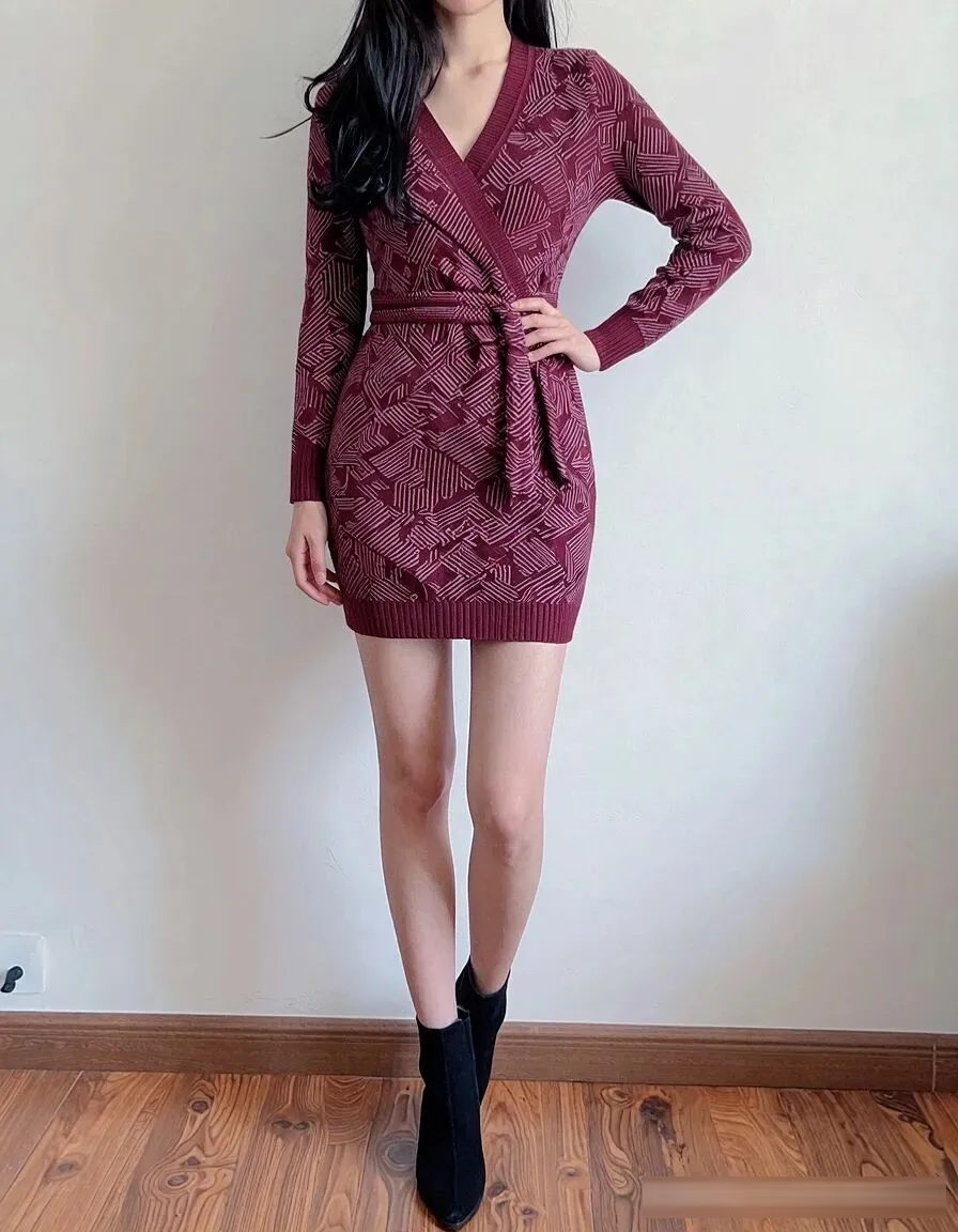 沙漏型身材怎么选连衣裙？腰细胯宽的收腰裹身裙搭配