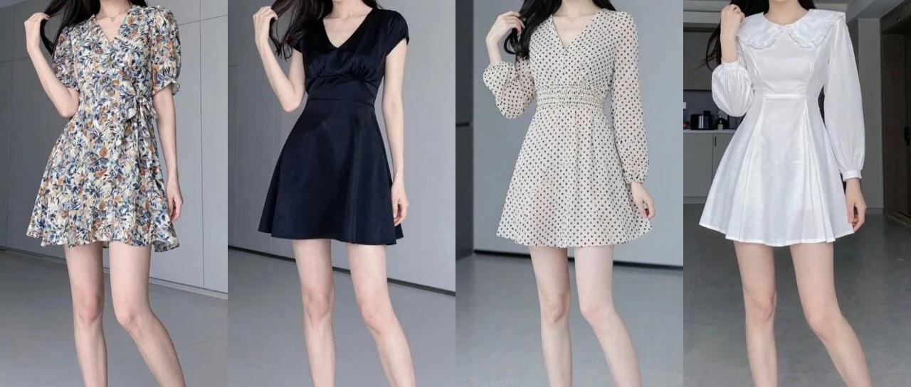 微胖女生怎么选连衣裙？开领口、收腰线、宽袖肩、阔裙摆四个细节
