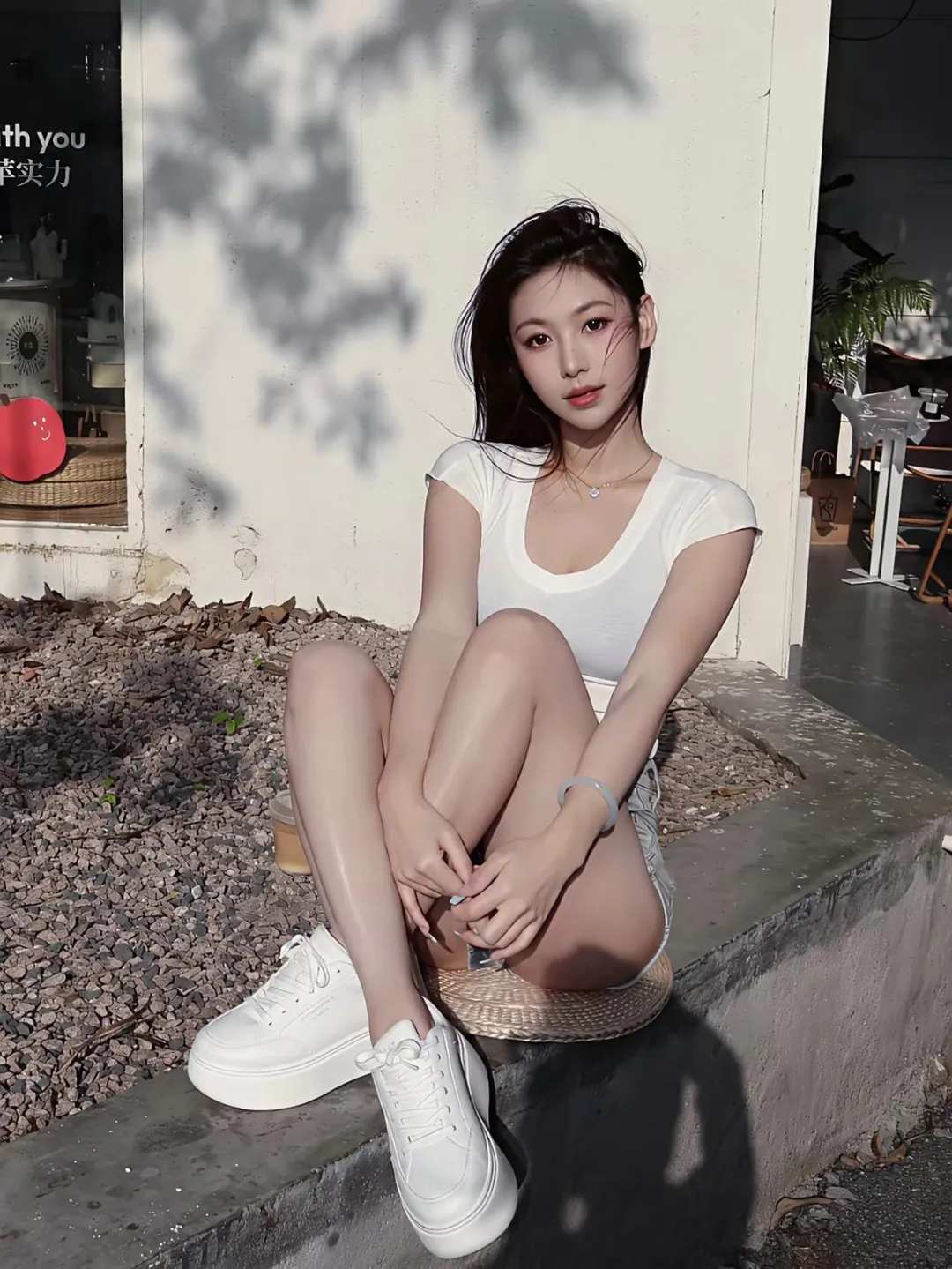 夏天穿短裤怎么拍照？9个显腿长的简单姿势