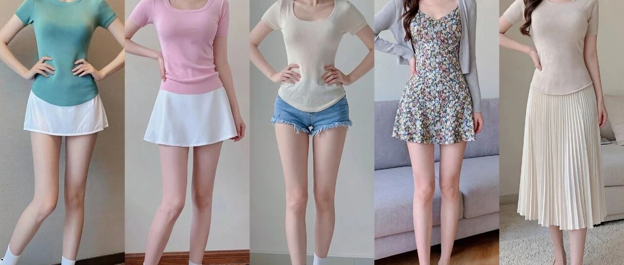 弧形下摆针织衫为什么显瘦？前短后长藏住腰腹和臀线