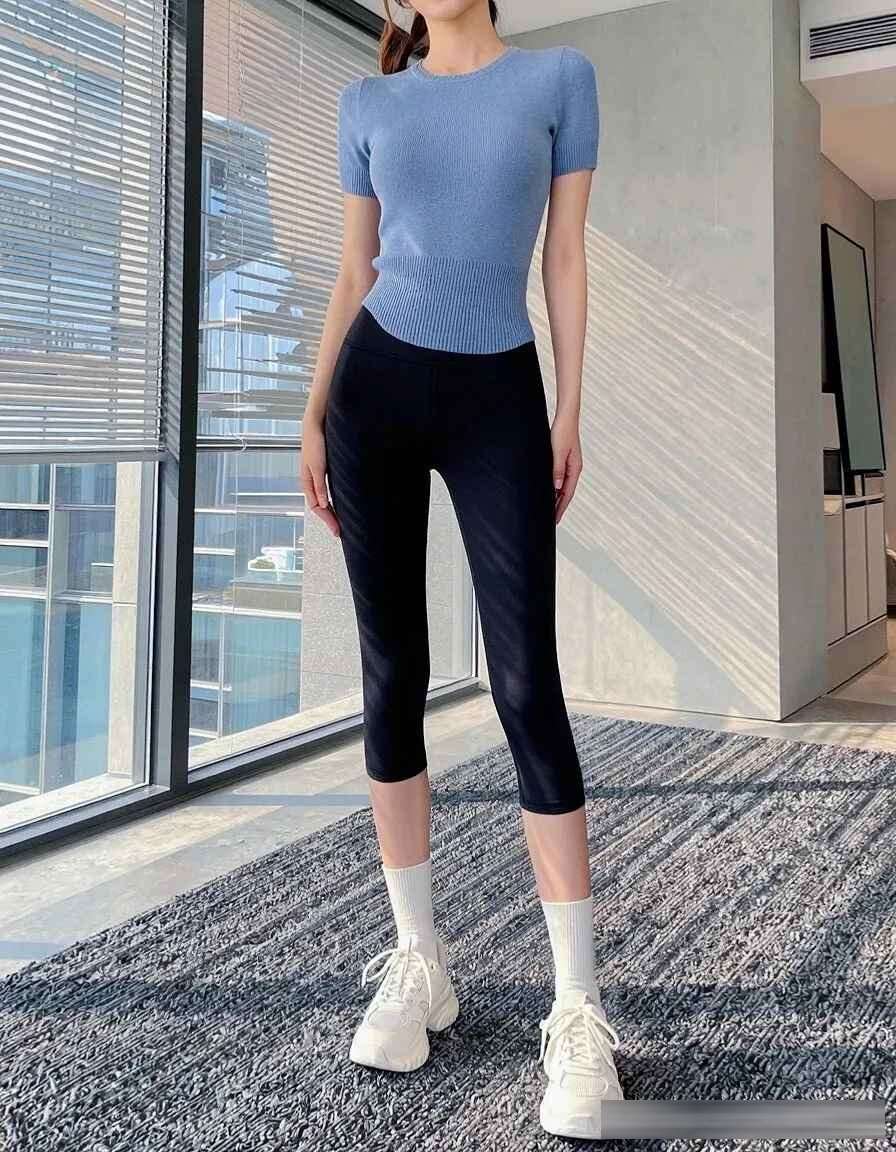 弧形下摆针织衫为什么显瘦？前短后长藏住腰腹和臀线
